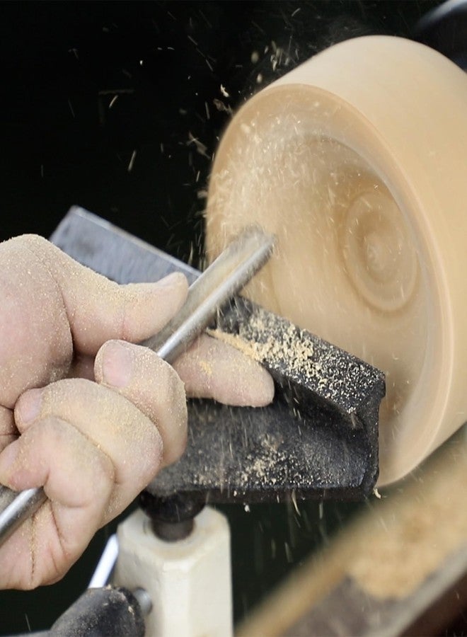 DEEFIINE HSS Bowl Gouge Lathe Chisel Set, Wood Lathe Bowl Turning Tools with Wooden Box, 3/8-Inches, 1/2-Inches and 5/8-Inches Spindle Gouge with Side Grind. (3PCS) - Image 5