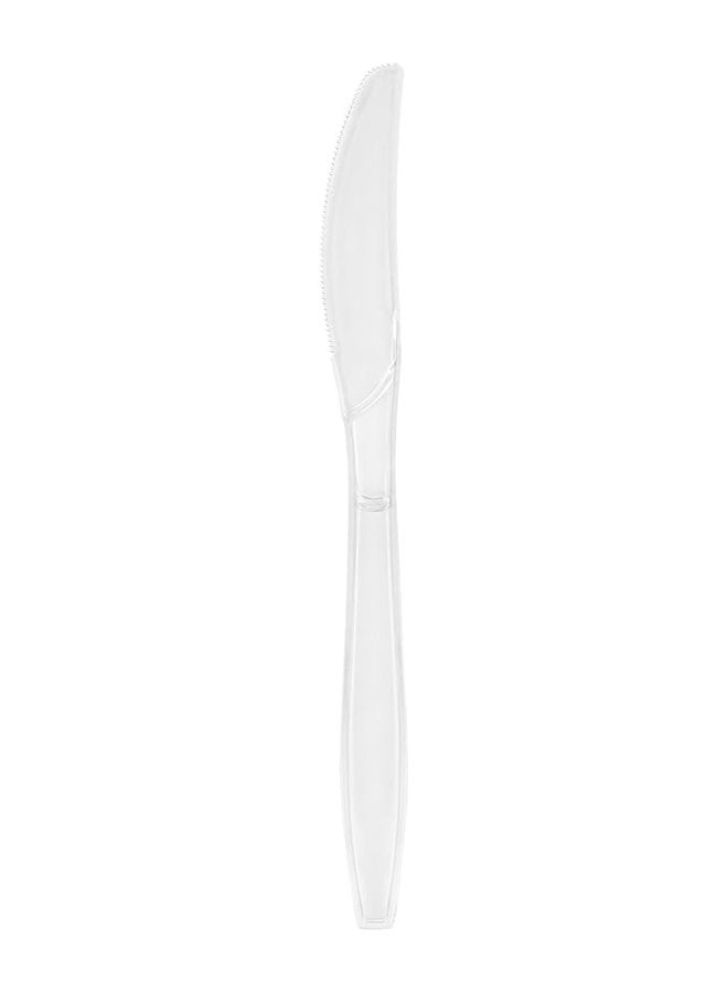 Khaleej Pack 50 Pcs heavy duty plastic knife clear - Image 3