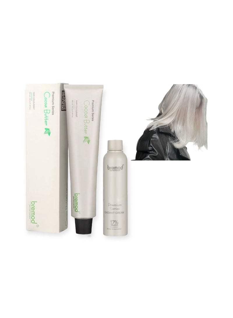 لون شعر أبيض رمادي ممتاز