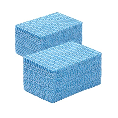 Peachicha Reusable Cleaning Cloths Handi Wipes Reusable Cloths Disposabel Dish Towels Dry Handy Wipes Big Durable Absoebent and Dry Quickly 100 Count Blue - Image 2