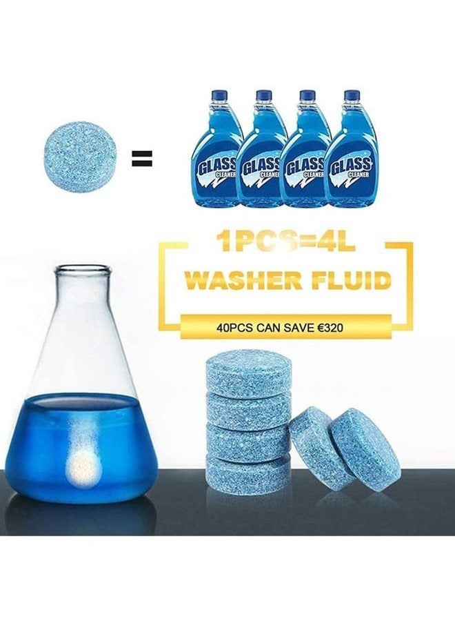 50-Piece Car Windshield Washer Tablets, Car Glass Wiper Fluid Concentrated Clean Tablets, Remove Glass Stains - Image 2