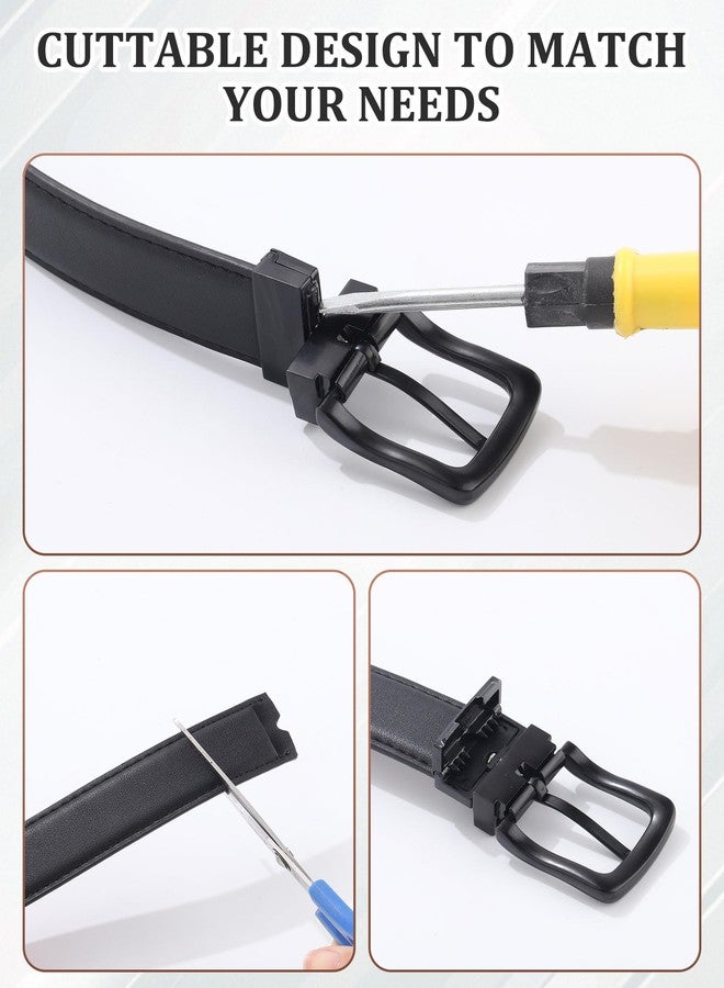 Kajeer Boy Belts for Kids Reversible Youth Toddler Adjustable Easy to Use PU Leather Belt for School Uniform Casual - Image 3