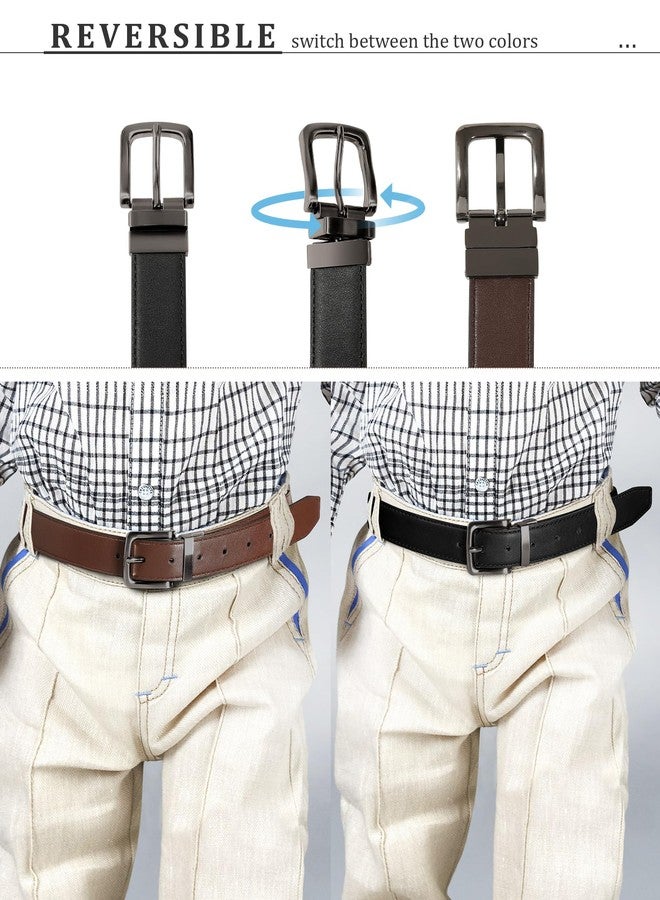 Kajeer Boy Belts for Kids Reversible Youth Toddler Adjustable Easy to Use PU Leather Belt for School Uniform Casual - Image 5