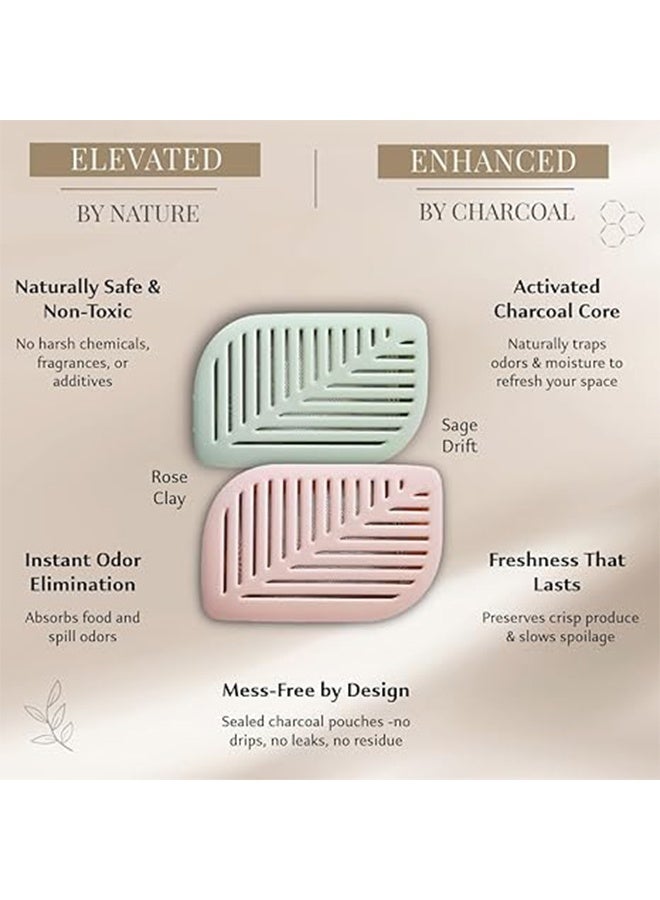 2PCS Fridge Deodorizer & Odor Eliminator - Activated Charcoal Air Freshener Outperforms Baking Soda – Non-Toxic, Long-Lasting, for Refrigerator, Freezer & Pantry - Image 5