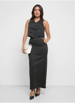 ELLA Pinstriped Vest & Skirt Set  - Image 5