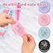 JIACAI 4pcs Handmade Soft Cookie Squishy Silicone Stress Relief Squishy Toy Pink Cookie Dessert Kawaii Squishies Fidget Toy Stress Relieving Fur Ball OPP Packaging Gifts 4pcs - Image 4