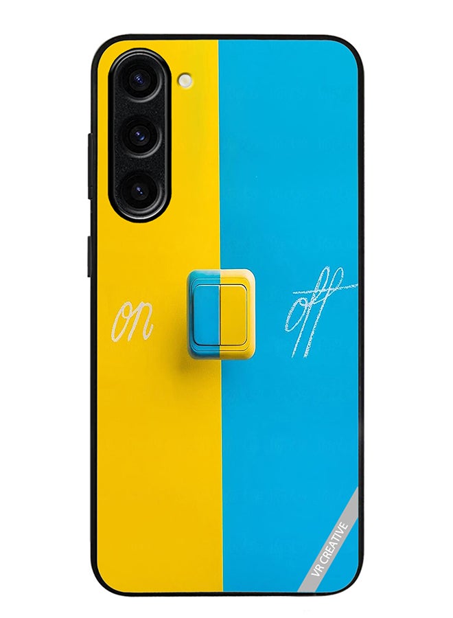 VR CREATIVE Protective Case Cover For Samsung Galaxy S23 FE On Off Design Multicolour - Image 1