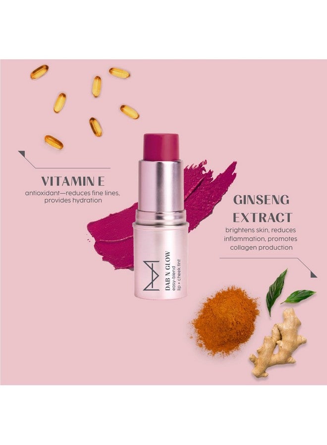 HOUSE OF MAKEUP Dab N Glow Lip Tint Pigmented Blusher For Face Makeup Creamy Easyblend Lip And Cheek Tint Lip Tint For Women & All Multiuse Tint For Cheeks And Lips 8 Gms Beet - Image 5