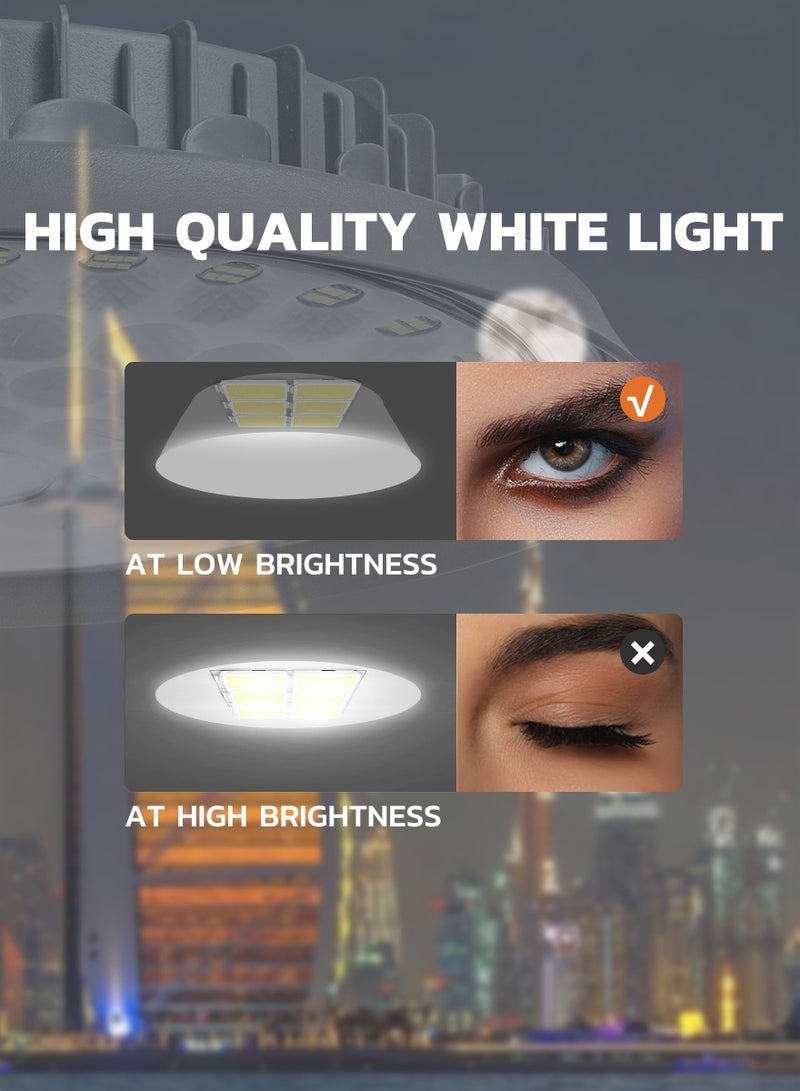 MODI 400W Solar High Bay Light - Remote Control Rechargeable & Solar Light, Motion Sensor, IP65 Waterproof Solar Area Lighting for Garage/Warehouse/Barn/Gym/Factory/Workshop/Villas - Image 4