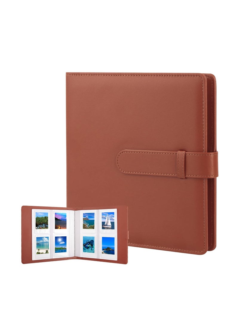 Beauenty 256 Pockets Photo Album for Fujifilm Instax Mini LiPlay 11 90 70 50S 26 25 9 8+ 8 7S Instant Camera for Link SP 1 Printer for Polaroid Snap SnapTouch PIC 300 Z2300 Mint Zip Printer Brwon  - Image 1