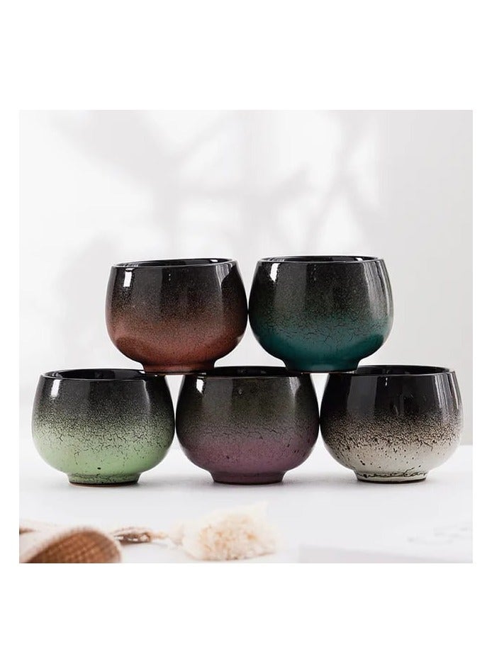 Content generated for: Liying Vintage Ceramic Coffee Cup 150ml, Handmade Art design cup for coffee, Cappuccino, Tea #3 (Black and Green) - Image 2