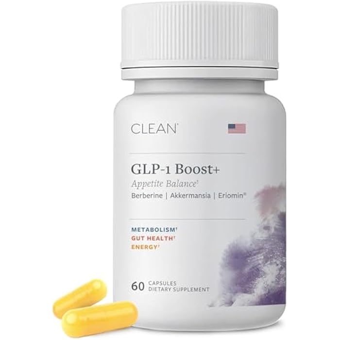 GLP-1 Boost+ | Natural GLP-1 Support with Berberine, Eriomin® & Akkermansia | Appetite, Glucose & Gut Health Support | Non-GMO, Gluten & Dairy-Free | 60 Capsules, 30-Day Supply - Image 1