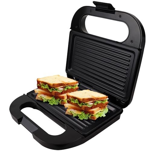 iBELL SM440 Sandwich Maker Electric with Nonstick Grill and Toast Plates, Handle Locking Function, 850W (Black) - Image 5