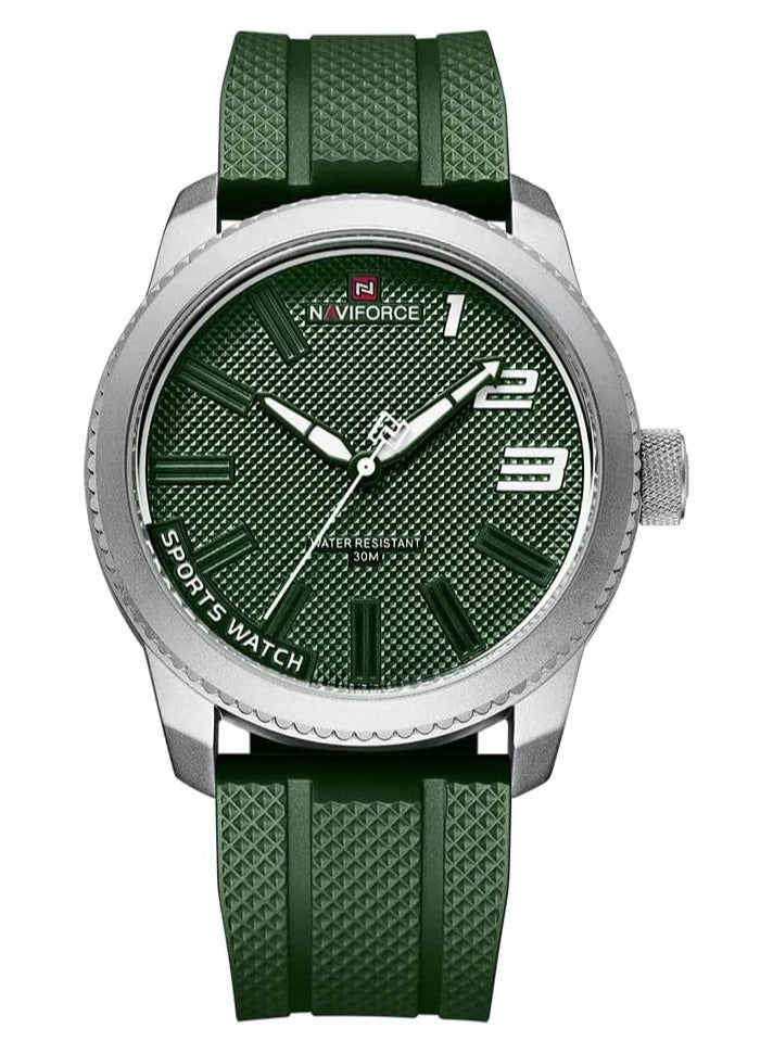 Naviforce Silicone Band Sport Waterproof Watches for Men Casual Quartz Wristwatch Shockproof Design NF9202T - Image 1