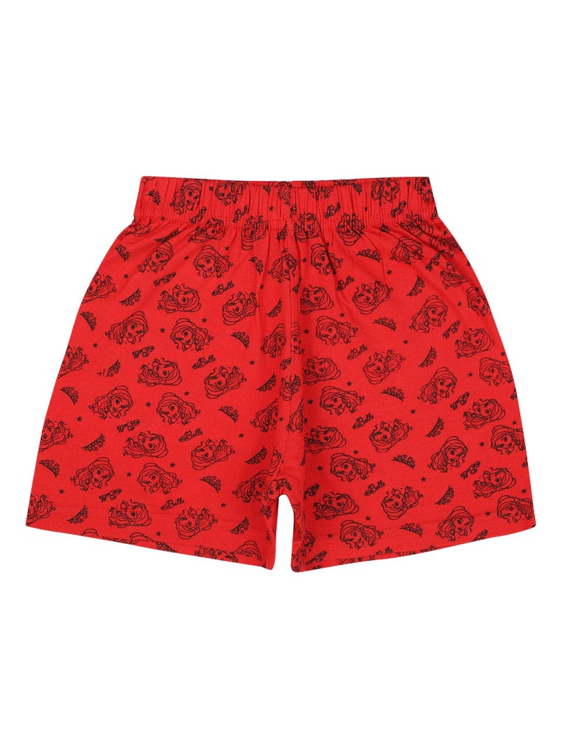 BODYCARE Kids Girl Shorts Mix Character| Stylish | Fashionable | Comfortable and Durable Shorts for Girls | Pack of 4 - Assorted (KIA1612-PK002_P4) - Image 2