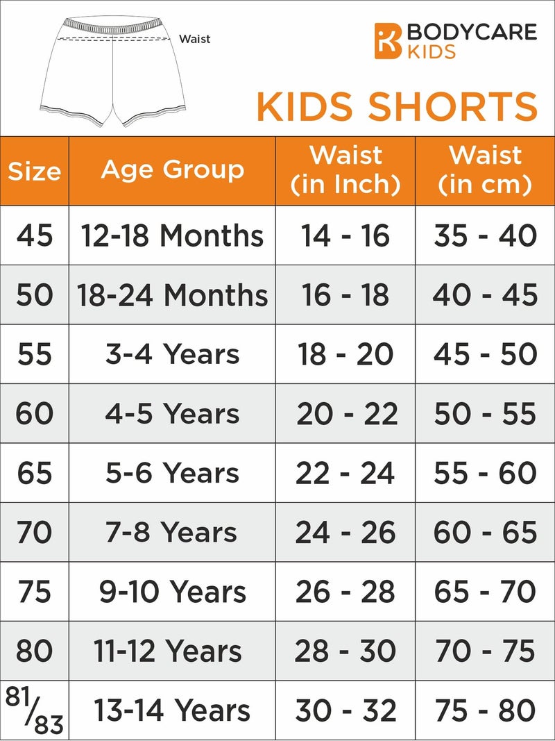 BODYCARE Kids Girl Shorts Mix Character| Stylish | Fashionable | Comfortable and Durable Shorts for Girls | Pack of 4 - Assorted (KIA1612-PK002_P4) - Image 4