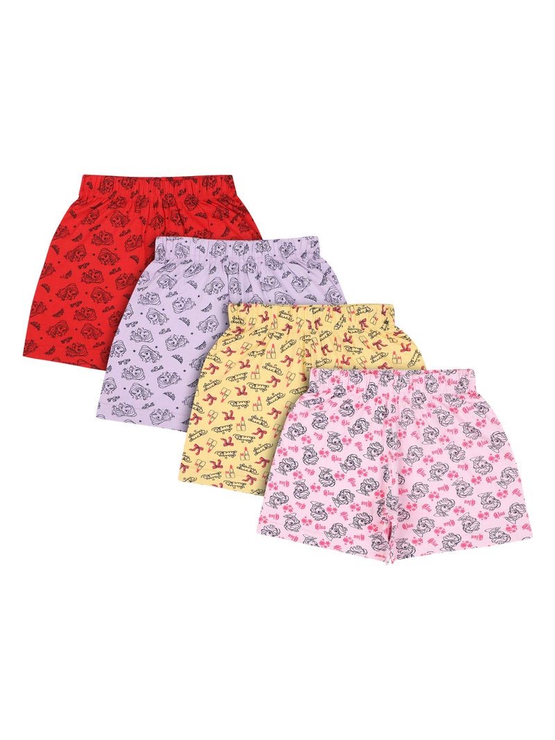 BODYCARE Kids Girl Shorts Mix Character| Stylish | Fashionable | Comfortable and Durable Shorts for Girls | Pack of 4 - Assorted (KIA1612-PK002_P4) - Image 5