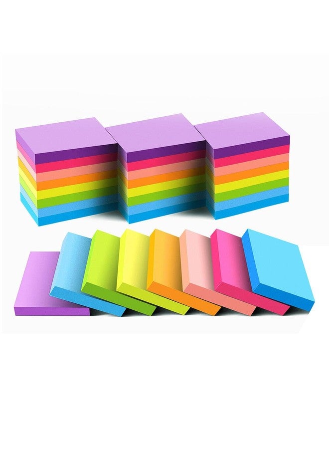 Vanpad Mini Sticky Notes 1.5x2 Inches, Bright Colors Self-Stick Pads, 24 Pack, 75 Sheets/Pad,1800 Sheets - Image 1