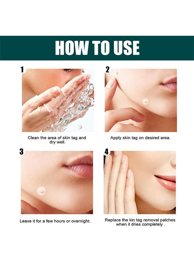 Skin T-ag Remover Patches Mole Wart Removing Sticker Natural Ingredients 120 Pieces