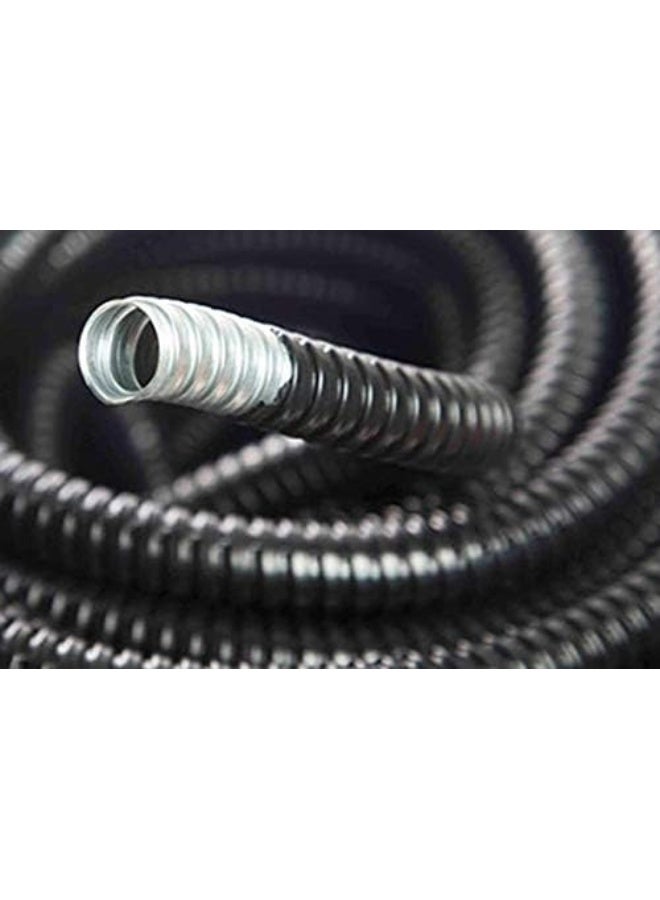 Royal Apex PVC Coated Galvanized Steel Flexible Conduit Black for Protection of Cable and Wire in Tunnels, Hospitals, High-rise Office Blocks and Public Buildings, Underground Etc. (25mm x 10 Meter) - Image 2