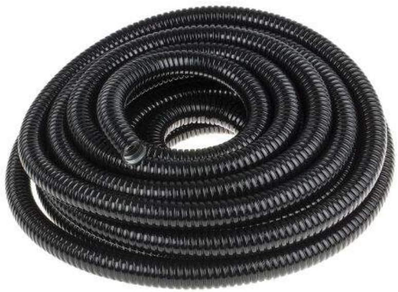 Royal Apex PVC Coated Galvanized Steel Flexible Conduit Black for Protection of Cable and Wire in Tunnels, Hospitals, High-rise Office Blocks and Public Buildings, Underground Etc. (25mm x 10 Meter) - Image 1