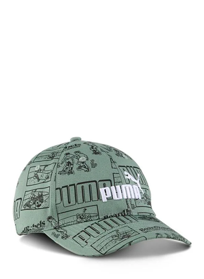 PUMA Kids All Over Printed Logo Cap