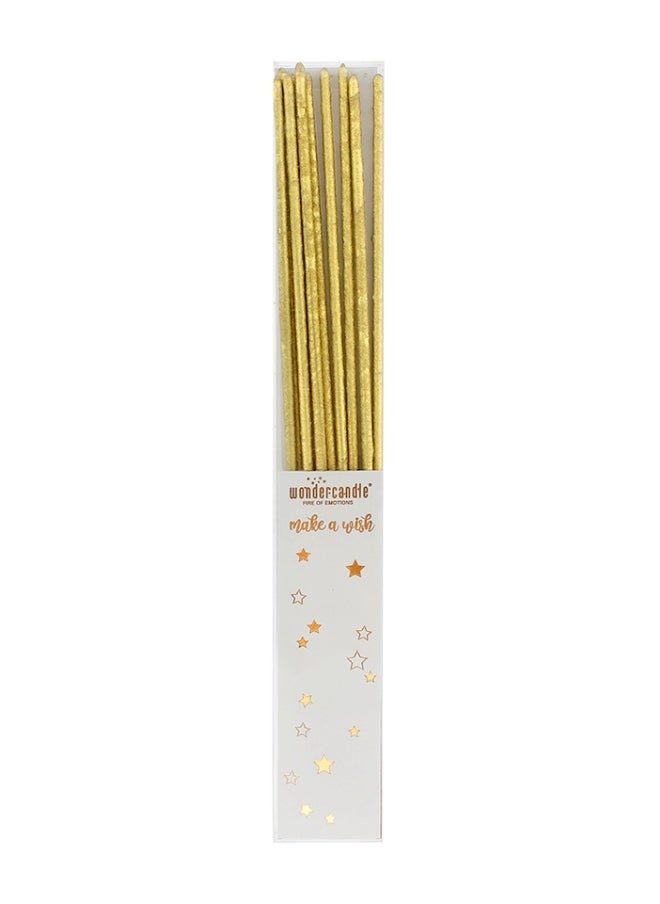 Wondercandle Gold Sparkler Candle Set - Pack of 10 - Image 5