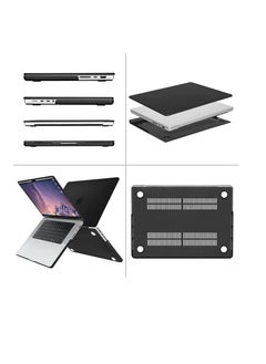 Generic MacBook Pro 16 inch Case 2021 2022 Release A2485 M1 Pro M1 Max with Liquid Retina XDR Display Touch ID Protective Plastic Hard Shell Case Cover Black  - Image 2