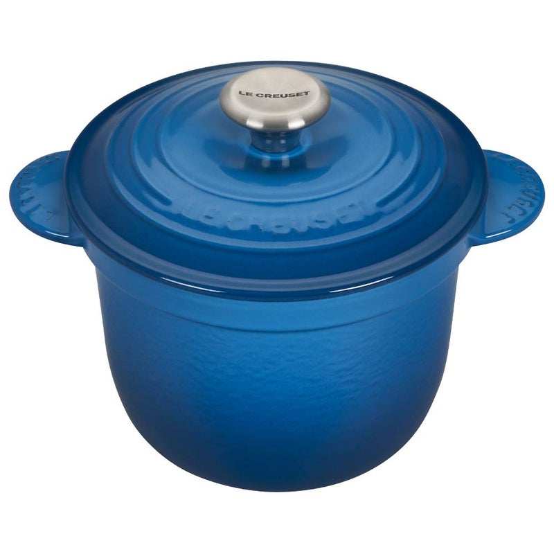 Le Creuset Le Creuset Enameled Cast Iron Rice Pot with Lid  Stoneware Insert 225 qt Marseille 