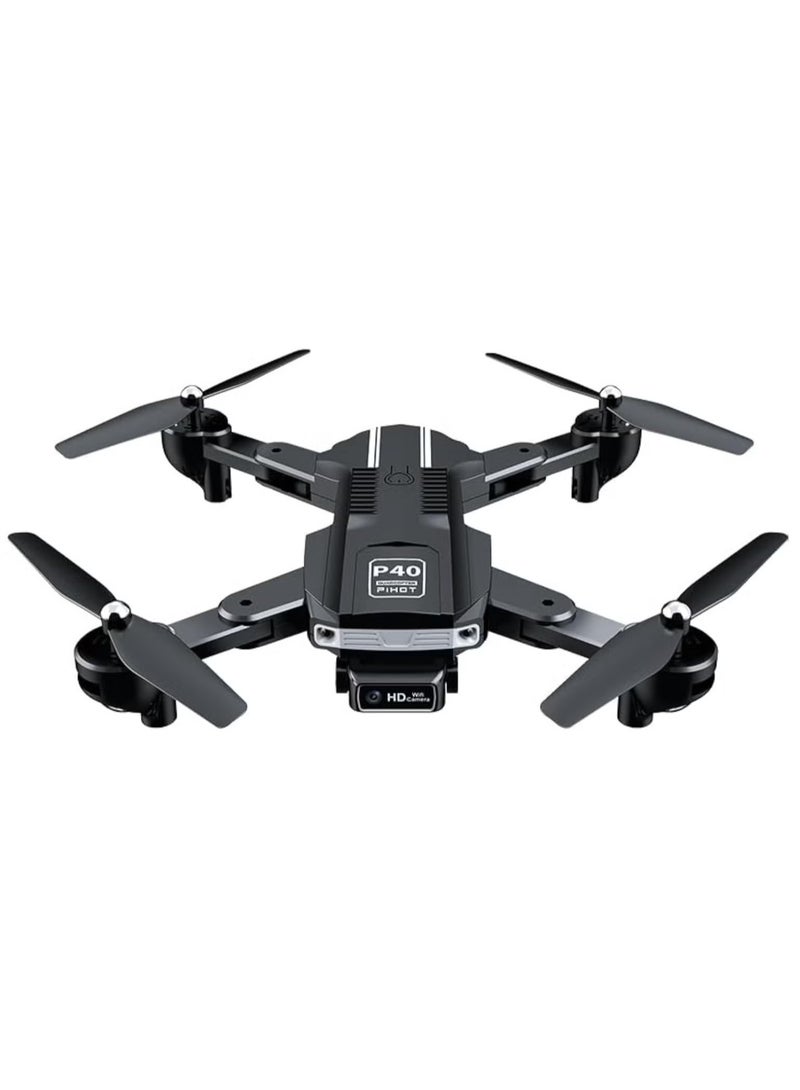 PIHOT P40 Drone with Dual Camera – Remote Camera Mode Adjustment, Visual Positioning System, 4K HD Aerial Photography, Foldable & Portable Design, Includes Travel Suitcase, Ideal for Vlogging, Aerial Shots, and Outdoor Exploration  - Image 1
