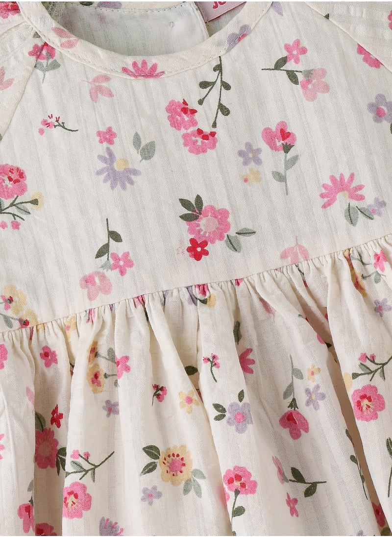 Jelliene Baby Girl White Floral Dress  - Image 3