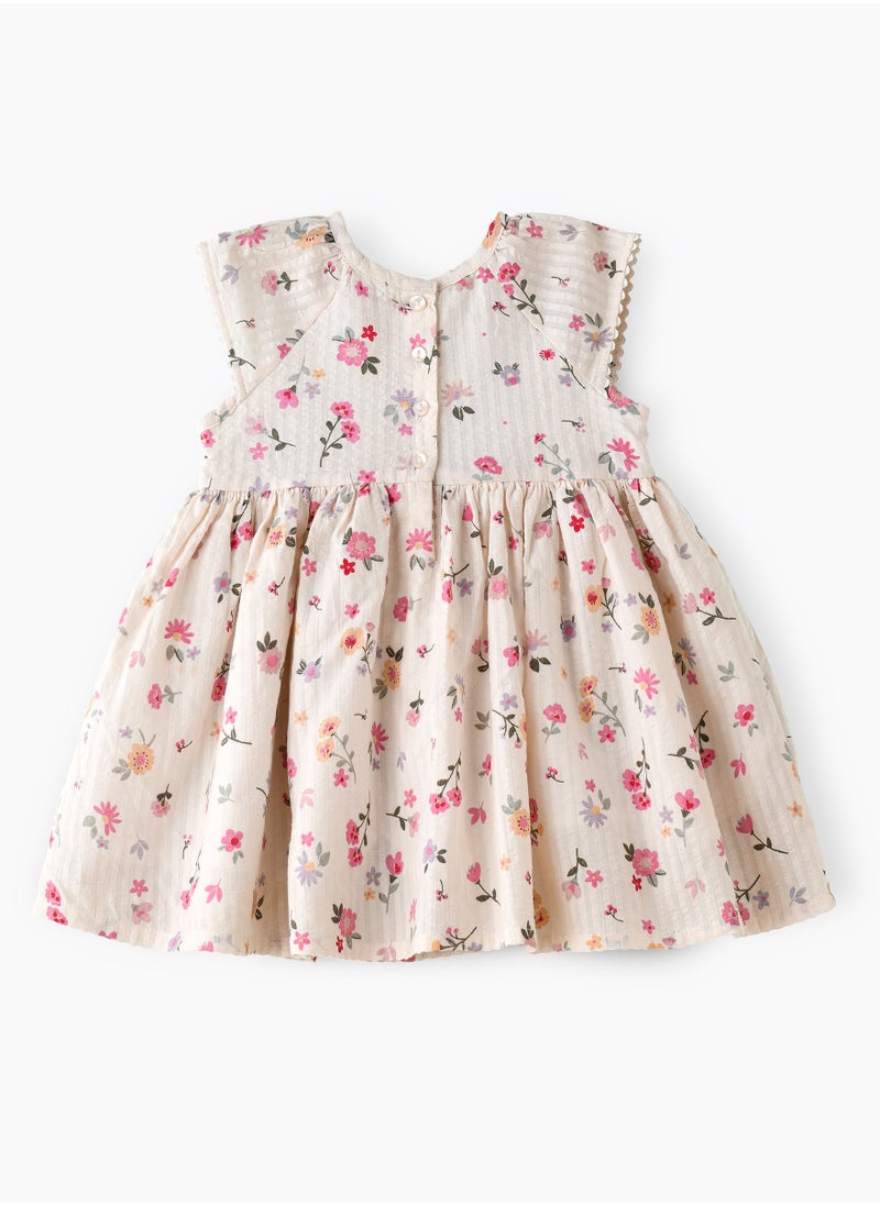 Jelliene Baby Girl White Floral Dress  - Image 2