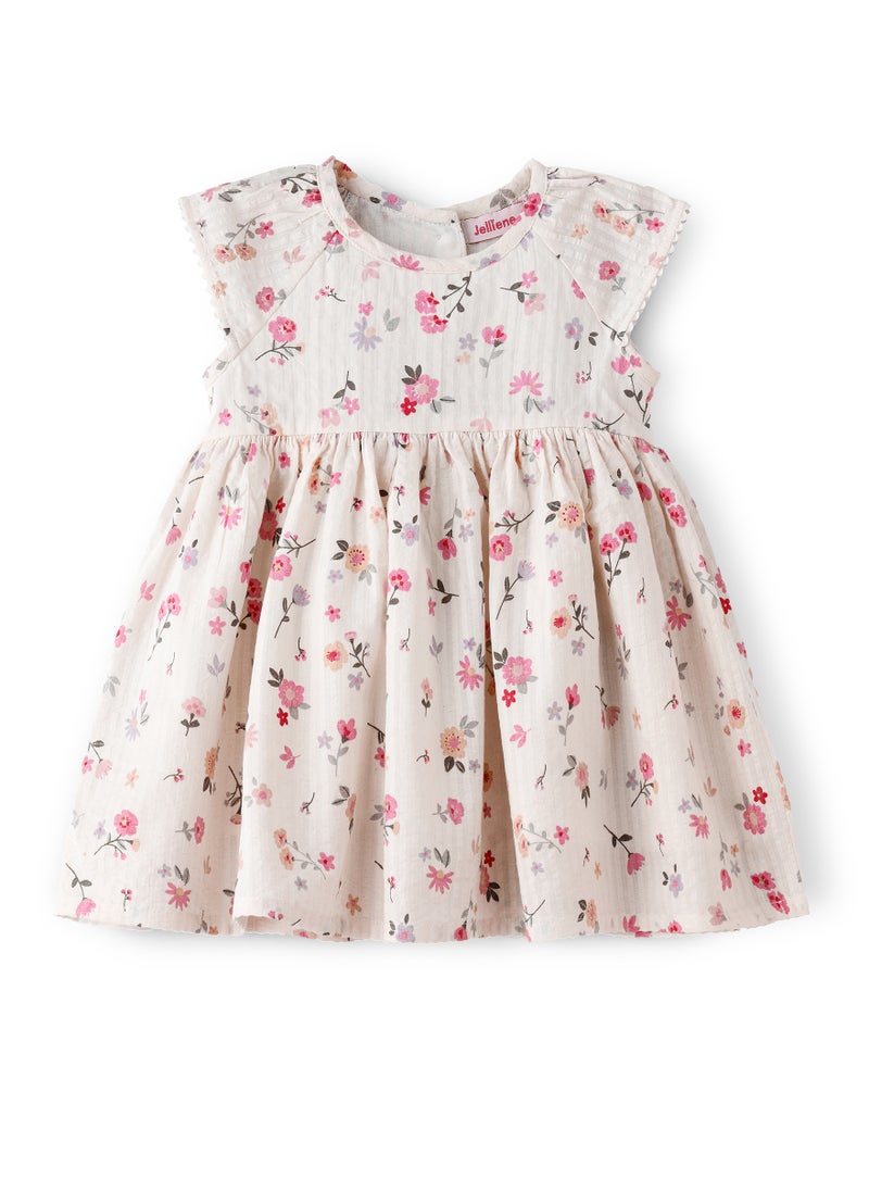 Jelliene Baby Girl White Floral Dress  - Image 1