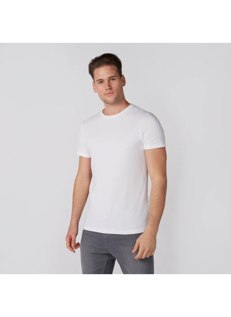 Lee Cooper Lee Cooper Crew Neck Slim Fit T-shirt with Short Sleeves