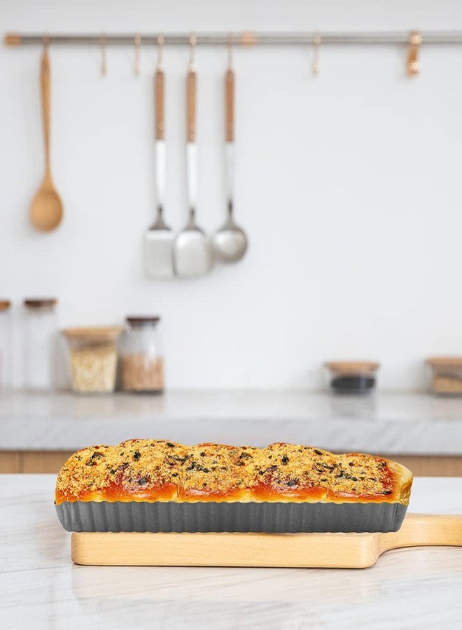 Cyimi Rectangular Tart Pan 14 Inch Nonstick Quiche Pie Pan with Removable Bottom Tart Pan for Pies, Quiche Bakeware, Cheese Cakes, Desserts - Image 3