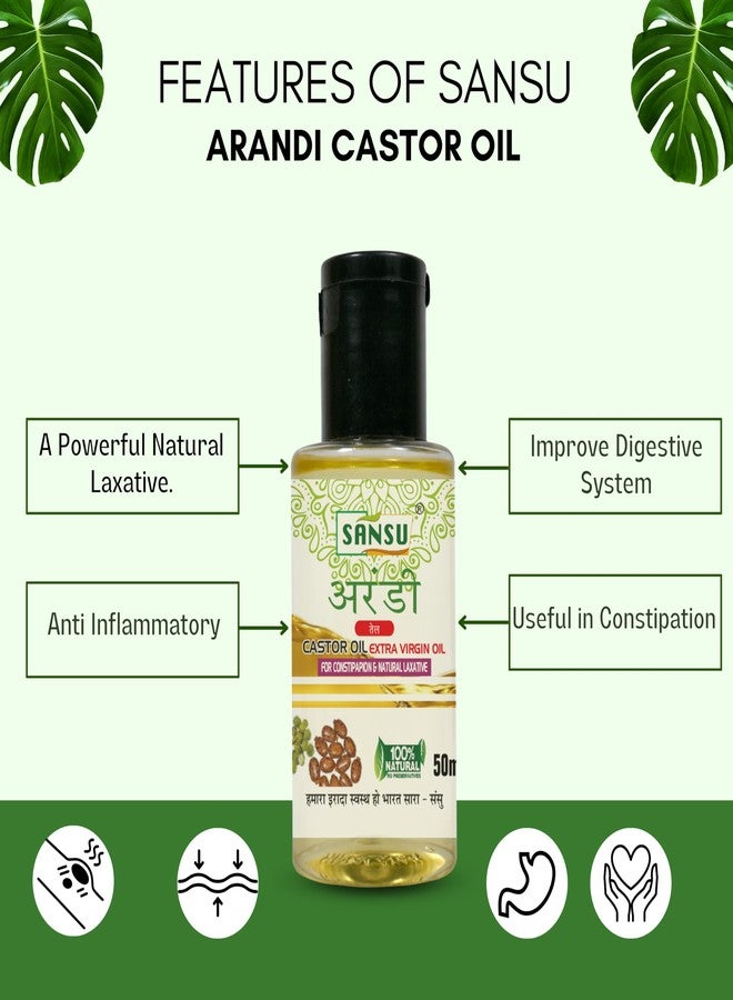 Sansu Arandi Oil 100ml (Pack of 3) | 100% Pure & Natural. - Image 2