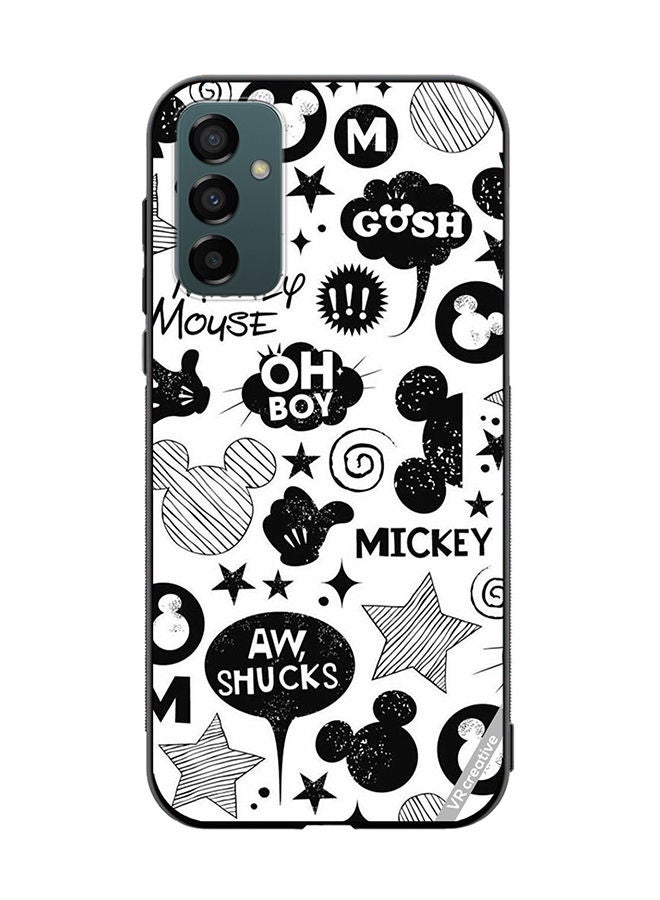VR CREATIVE Protective Case Cover For Samsung Galaxy M23 Monocrome Mickey Patt Design Multicolour - Image 1