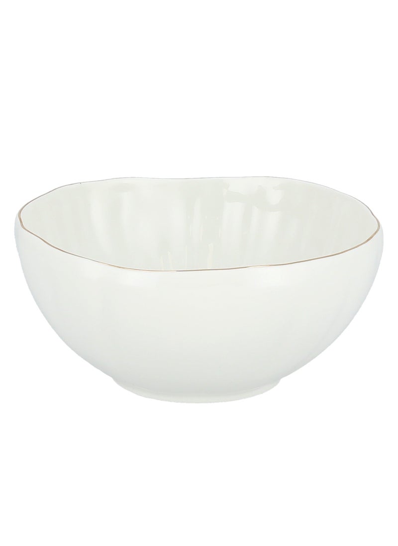 La Mesa La Mesa 16 PCs Dinner Set Porcelain White with Gold Rim  - Image 5