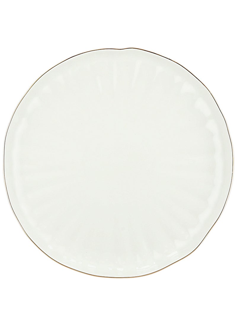 La Mesa La Mesa 16 PCs Dinner Set Porcelain White with Gold Rim  - Image 4
