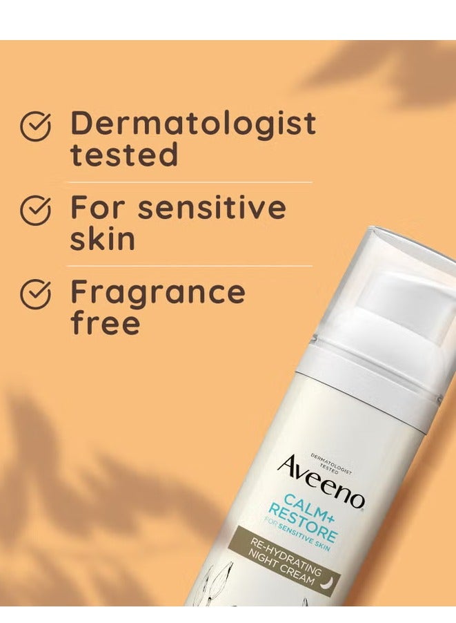 Aveeno Face Calm + Restore Rehydrating Night Cream 50ml - Image 3