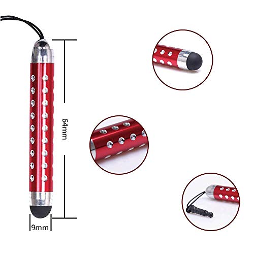 IC ICLOVER 10PCS Bling Retractable Stylus Pens for iPhone 14/13/12/11/PRO/Max/X/XS MAX, iPad, iPod, Samsung, Android Phone, Kindle, Tablet PC, Compatible with All Device with Capacitive Touch Screen - Image 4