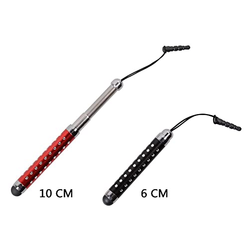 IC ICLOVER 10PCS Bling Retractable Stylus Pens for iPhone 14/13/12/11/PRO/Max/X/XS MAX, iPad, iPod, Samsung, Android Phone, Kindle, Tablet PC, Compatible with All Device with Capacitive Touch Screen - Image 5