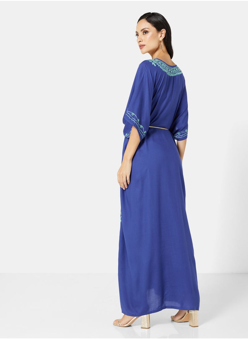 ARABIAN CLOSET EMBROIDERED KAFTAN  - Image 2
