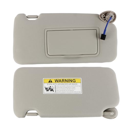 PEVAST PEVEST Sun Visor with LightsMirror LH Driver SidePlatinum Gray Interior for Honda HRV EXLEXLXSport 20162022 Replaces OE83230T7WA12ZA 83280T7WA11ZA Honda HRV 1622 Platinum Gray Left - Image 3