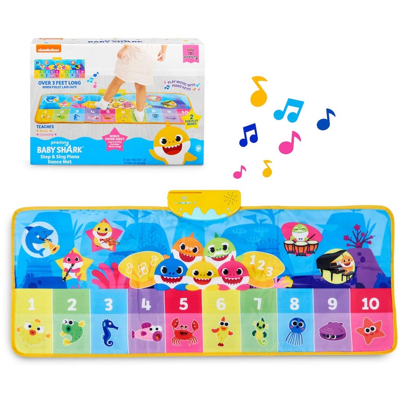 WowWee Baby Shark Official - Step & Sing Piano Dance Mat - Image 1