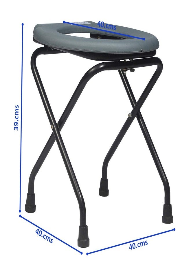 SMARTCARE Mild Steel Commode Stool/Chair (WITHOUT COMMODE POT) - Image 4