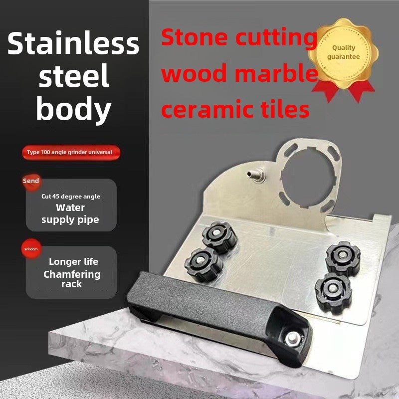 Stainless steel 45 degree chamferer 100 type angle grinder special ceramic tile chamfering accessories thickened durable tile tools(Angle grinder stainless steel 45 degree chamferer 5 saw blades) - Image 5