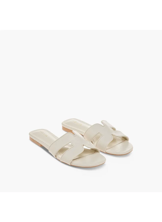 Celeste Women's Solid Slip-On Flat Sandals - J06007-001