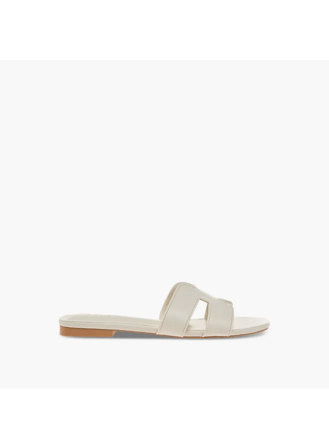 Celeste Women's Solid Slip-On Flat Sandals - J06007-001