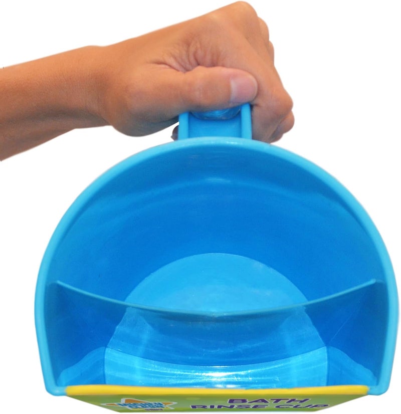 Mighty Clean Baby Shampoo Rinse Cup | Baby Bath Rinser Pail to Wash Hair and Wash Out Shampoo by Protecting Infant Eyes - Kids Bathing Without TEARS - Image 3